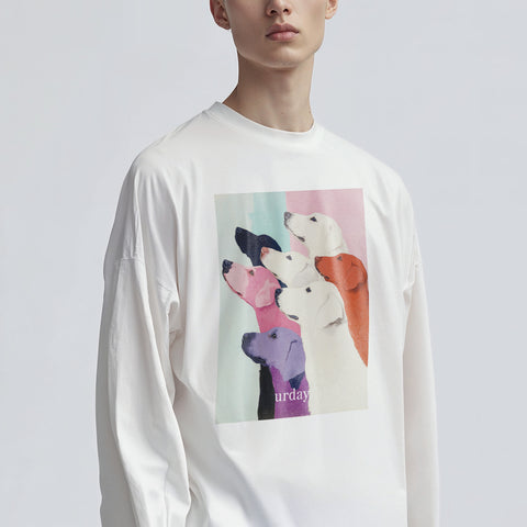 urday【Animal】アートワークTシャツ(1799762)ホワイト/urday(マミアン)