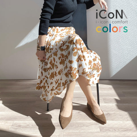 30%OFF:iCoN COLORS:ポインテッドトゥ スエード フラットシューズ(C20142)トープS/mamian(マミアン)
