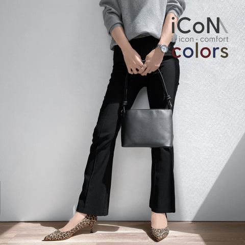 20%OFF:2024AW:iCoN COLORS:ポインテッドトゥ スエード パンプス(C57172)レオパードS/mamian(マミアン)