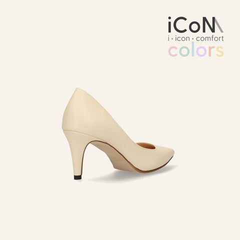 30%OFF:iCoN COLORS:ポインテッドトゥ スムース パンプス(C76533)チャイ/mamian(マミアン)