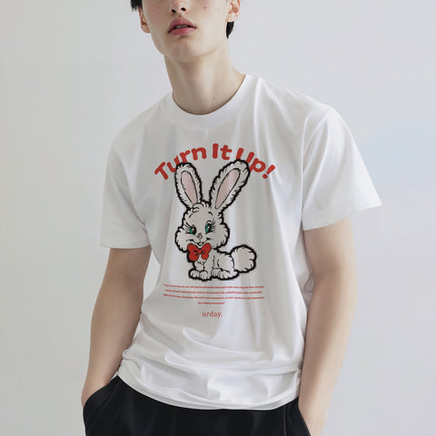 urday【Turn It Up!】Tシャツ(4225615)ホワイト/urday(マミアン)