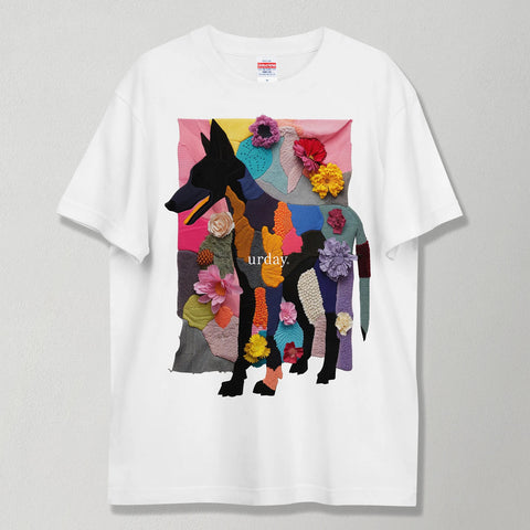 urday【Animal/trompe l'oeil】トロンプルイユ フォトTシャツ(6824948)ホワイト/urday(マミアン)