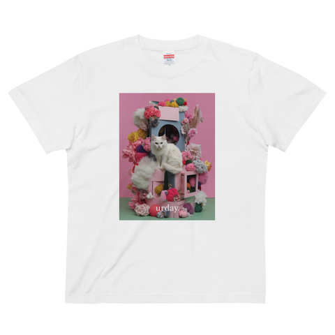 urday【Animal/White Cat/P】フォトTシャツ(8828443)ホワイト/urday(マミアン)