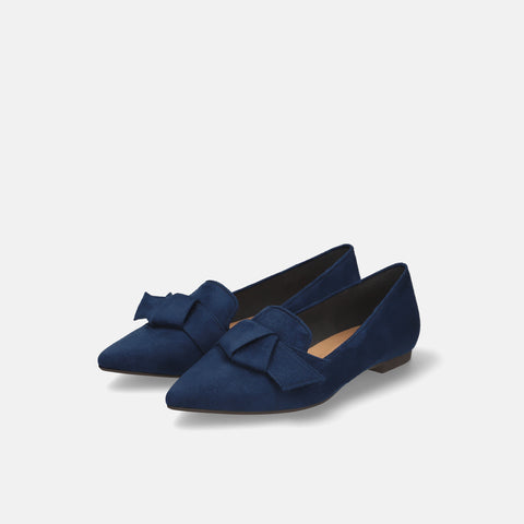 15%OFF:リボン&オペラデザイン フラットシューズ(m17024)ダークブルーS/mamian(マミアン)