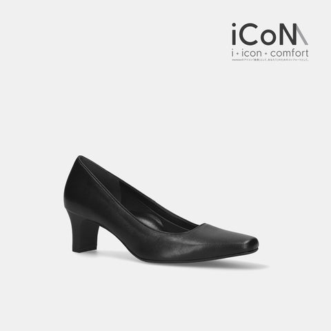 iCoN BASIC:5cmヒールスクエアトゥパンプス(355BC)/mamian(マミアン)
