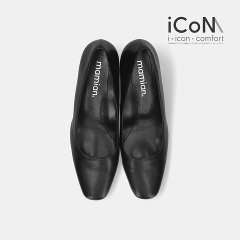 iCoN BASIC:5cmヒールスクエアトゥパンプス(355BC)/mamian(マミアン)