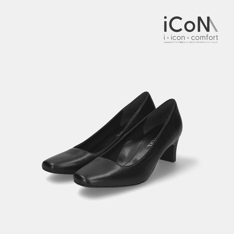 iCoN BASIC:5cmヒールスクエアトゥパンプス(355BC)/mamian(マミアン)