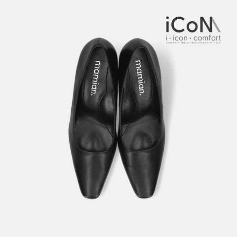 予約:iCoN BASIC:6cmヒールスクエアトゥパンプス(1660BC)/mamian(マミアン)