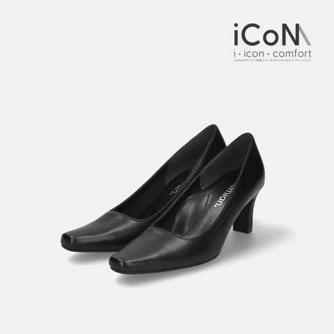 予約:iCoN BASIC:6cmヒールスクエアトゥパンプス(1660BC)/mamian(マミアン)
