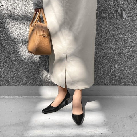 予約:iCoN BASIC:6cmヒールスクエアトゥパンプス(1660BC)/mamian(マミアン)