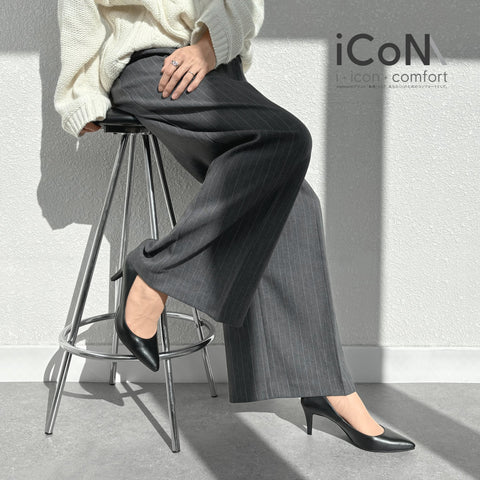 予約:iCoN BASIC:7cmヒールポインテッドトゥUカットパンプス(7203BC)/mamian(マミアン)