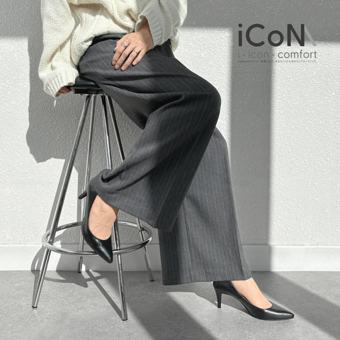 予約:iCoN BASIC:7cmヒールポインテッドトゥUカットパンプス(7203BC)/mamian(マミアン)