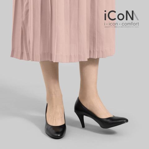 iCoN BASIC:7cmヒールラウンドトゥパンプス(563BC)/mamian(マミアン)