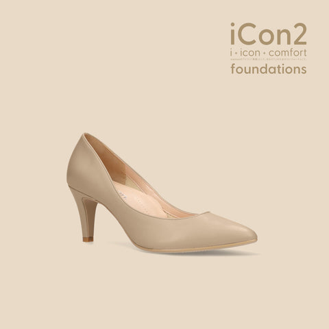 30%OFF:iCon2 Foundations:ポインテッドトゥ パンプス(F7203)モイストジンジャー/mamian(マミアン)