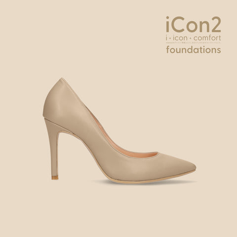 ラストワン限定特価990円:iCon2 Foundations:ポインテッドトゥ パンプス(F970)モイストジンジャー/mamian(マミアン)