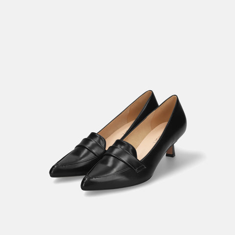 30%OFF:ローファー デザイン パンプス(m45006)ブラック/mamian(マミアン)