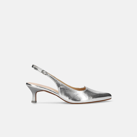 15%OFF:ハートカット バックストラップパンプス(m55215)シルバー/mamian(マミアン)