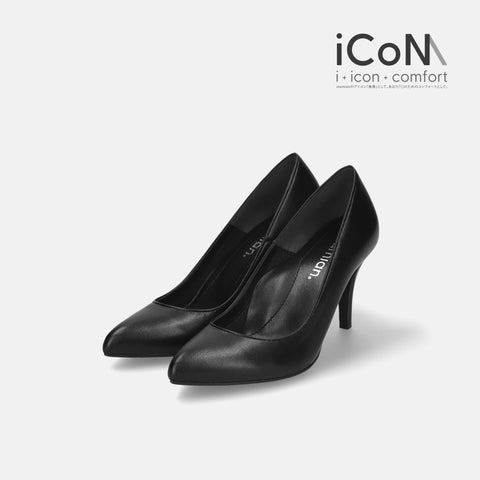 iCoN BASIC:8cmヒールアーモンドトゥパンプス(1720BC)/mamian(マミアン)