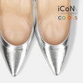 2025SS：iCoN COLORS：ポインテッドトゥ スムース パンプス（C76533）シルバー/mamian（マミアン）