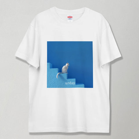 urday【Animal／White Cat／B】フォトTシャツ（7949763）ホワイト/urday（マミアン）