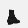 60%OFF：ポインテッドトゥ ストレッチフラットブーツ（4788）ブラックS/mamian（マミアン）