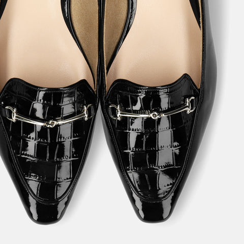 予約：2026SS：ビット付き ローファー（m18017）ブラックE/C/mamian（マミアン）