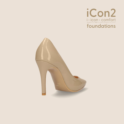 iCon2 Foundations 2024：ポインテッドトゥ パンプス（F970）メルティヘーゼル/mamian（マミアン）