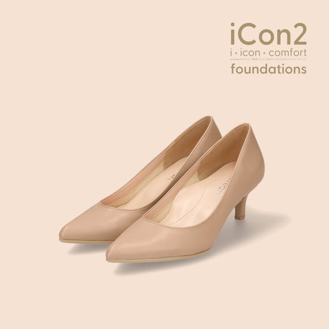 iCon2 Foundations 2023：ポインテッドトゥ パンプス（F5718）モイストメープル/mamian（マミアン）