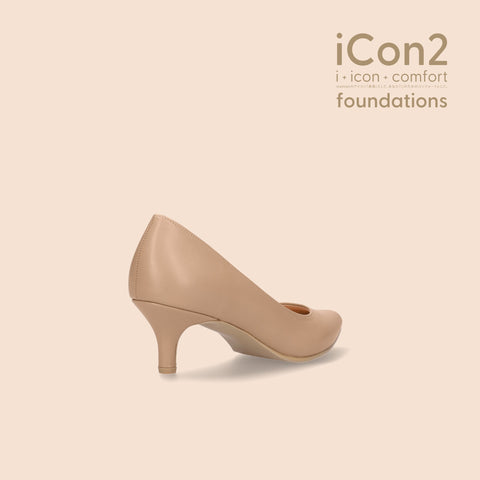 iCon2 Foundations 2023：ポインテッドトゥ パンプス（F5718）モイストメープル/mamian（マミアン）