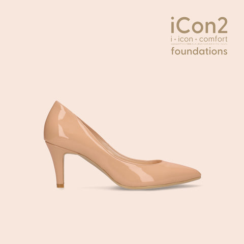 iCon2 Foundations 2023：ポインテッドトゥ パンプス（F7203）メルティコーラル/mamian（マミアン）