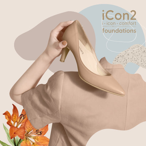iCon2 Foundations 2023：ポインテッドトゥ パンプス（F7203）モイストメープル/mamian（マミアン）
